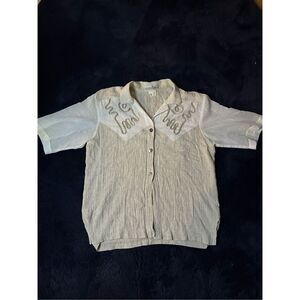 Vintage Nino Wong California Button Up Sz Medium